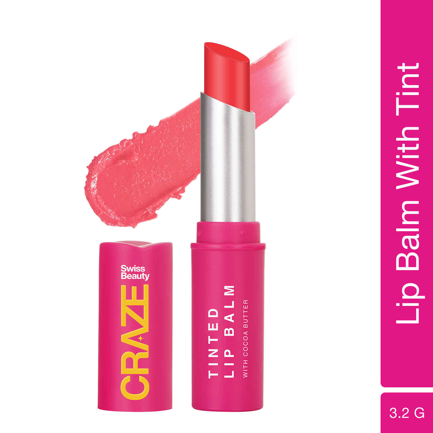 Buy Swiss Beauty Lip Balm SB-318-04 Coral Pink - Purplle