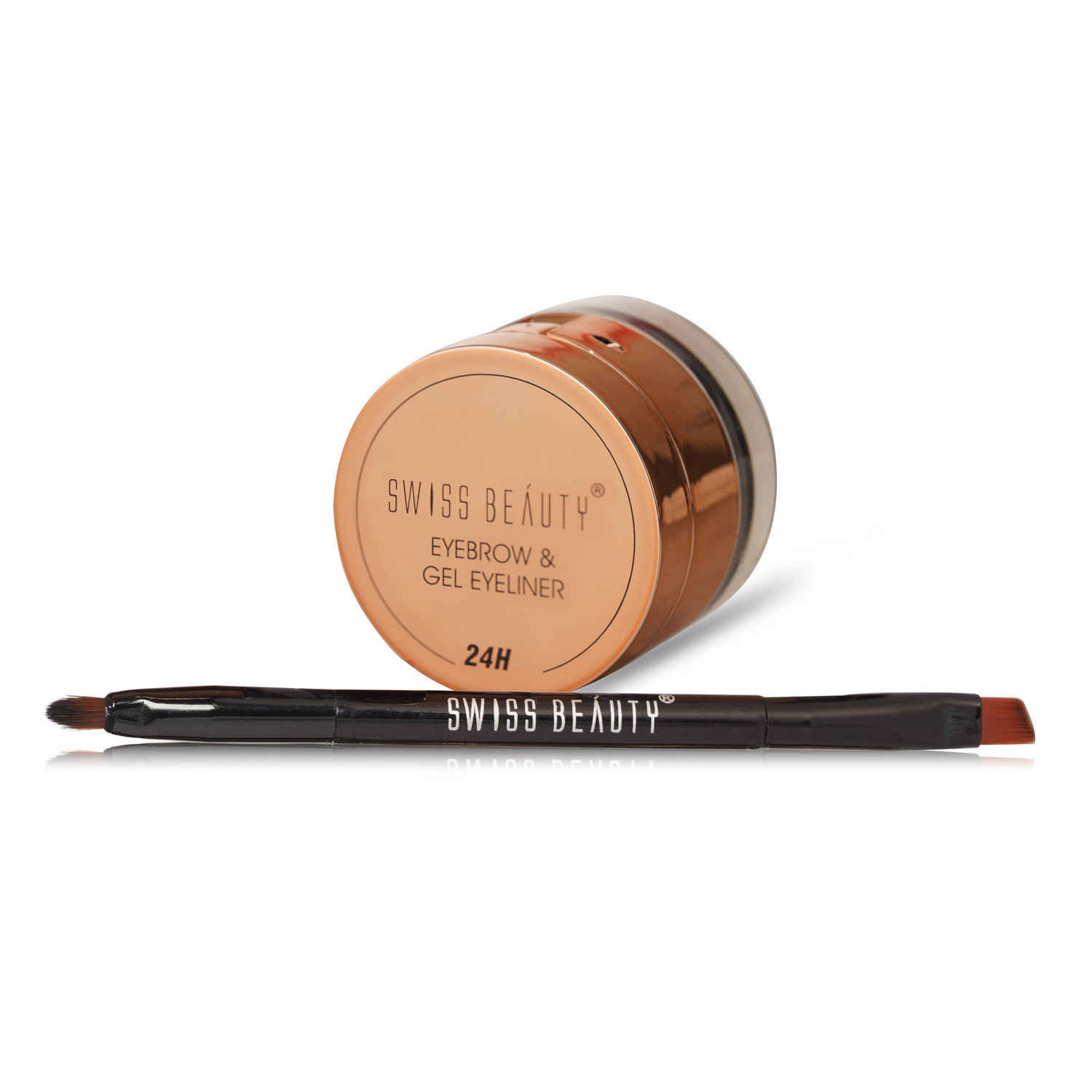 Buy Swiss Beauty Eyebrow & gel Eyeliner 2 in 1 - (3 gm)+4 gm - Purplle