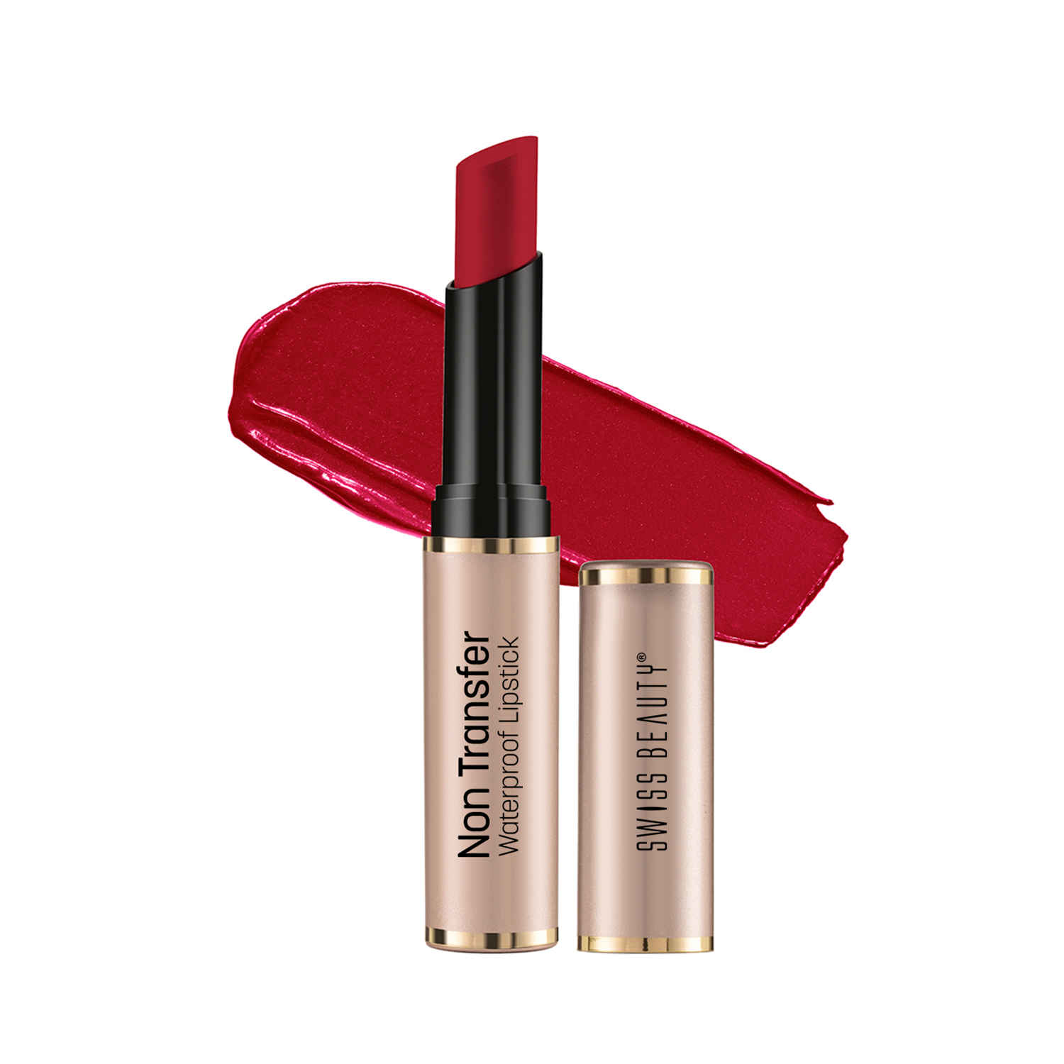 Buy Swiss Beauty Non Trasfer Lipstick - Blood-Red (3 gm) - Purplle