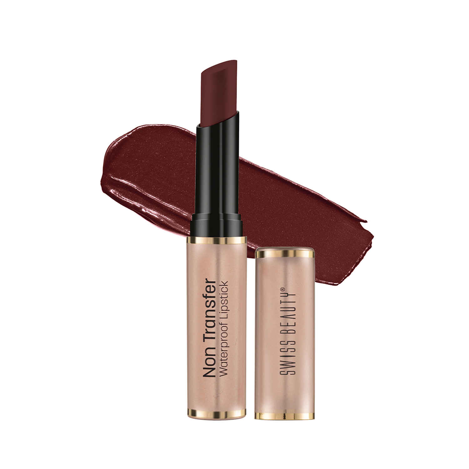 Buy Swiss Beauty Non Trasfer Lipstick - Bronze (3 gm) - Purplle