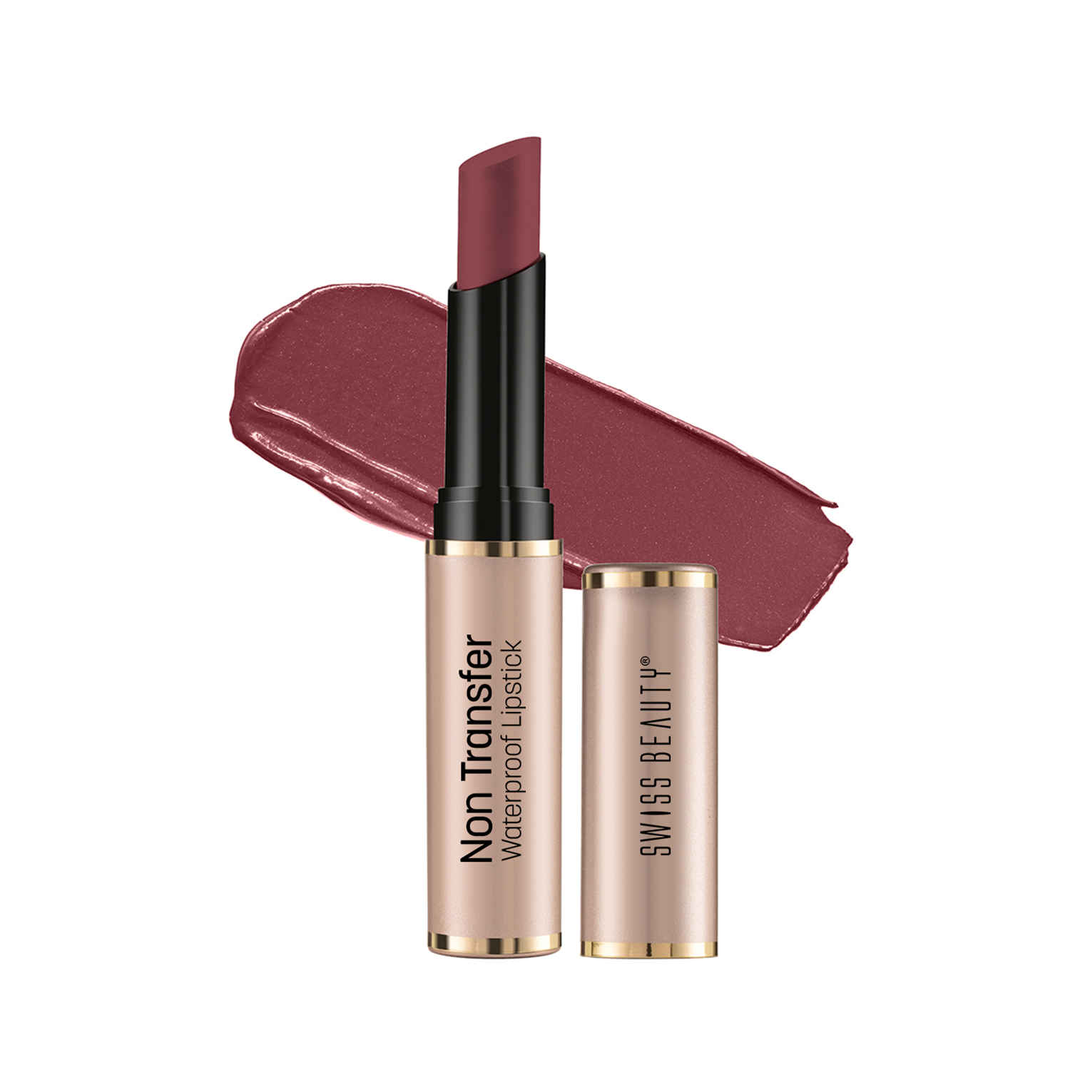 Buy Swiss Beauty Non Trasfer Lipstick - Rusty-Nude (3 gm) - Purplle