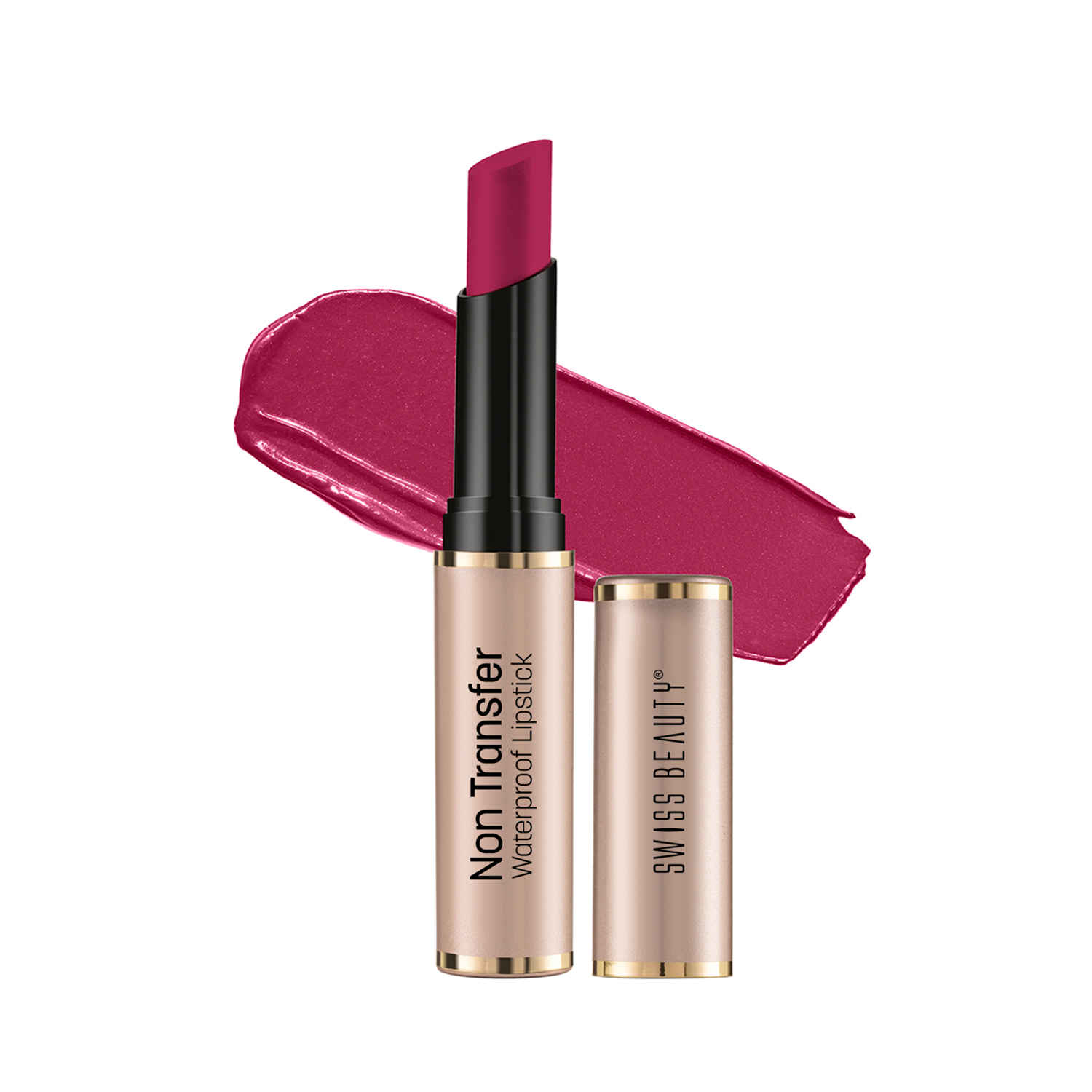 Buy Swiss Beauty Non Trasfer Lipstick -Vivid-Magenta (3 gm) - Purplle