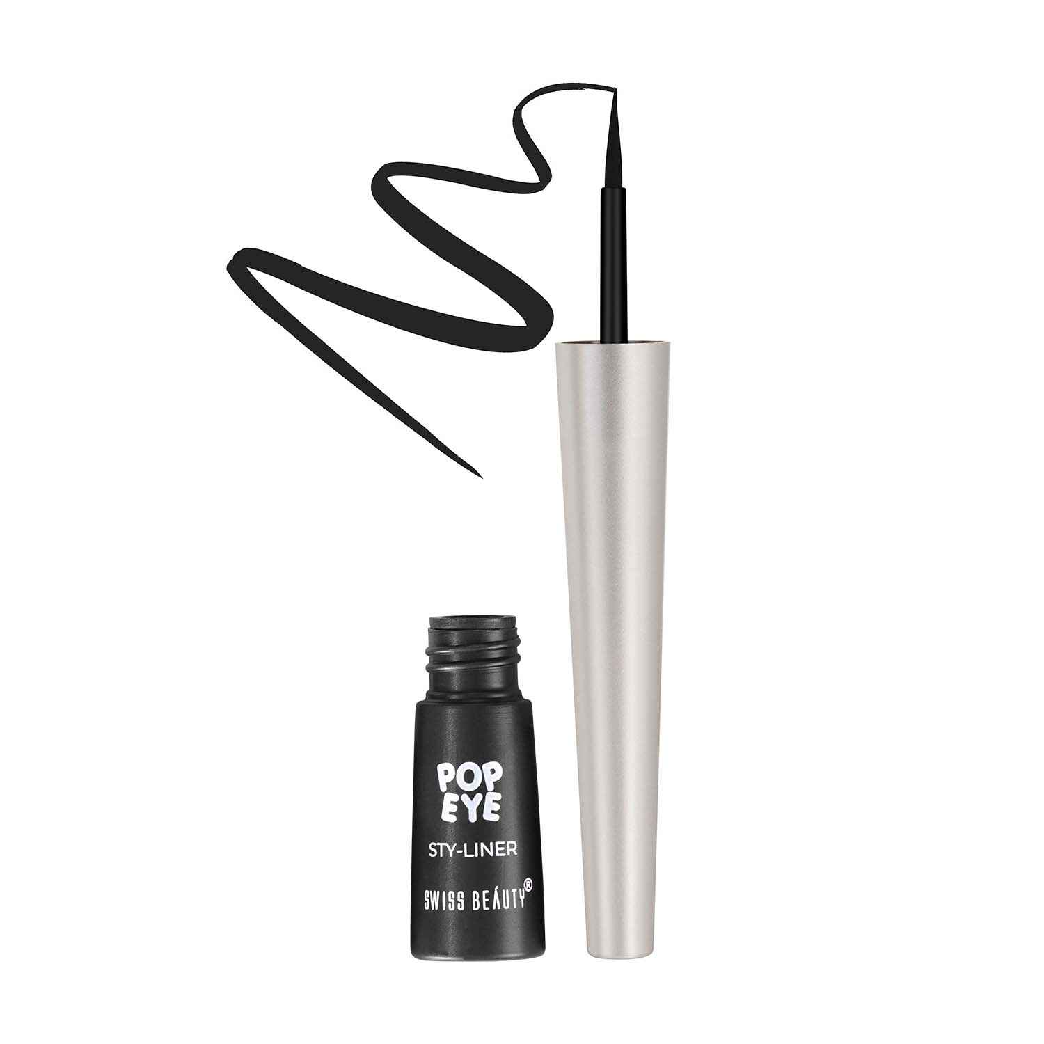 Buy Swiss Beauty Pop Eye Sty-Eyeliner 01 Onyx Black (3 ml) - Purplle