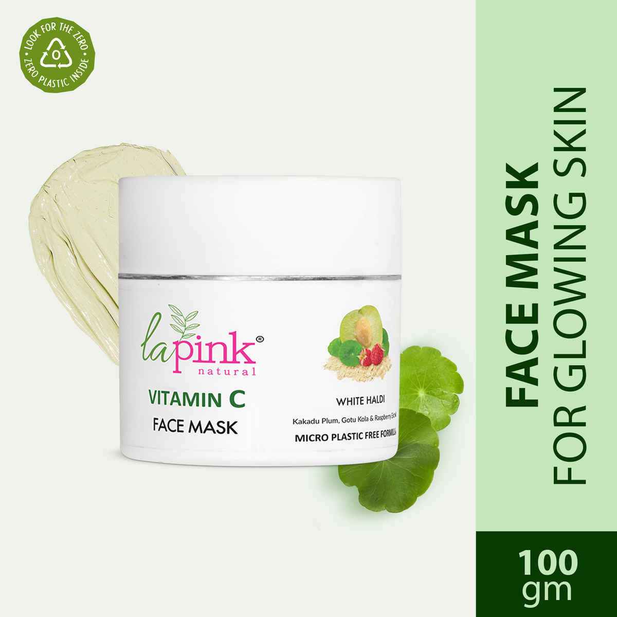 Buy La Pink Vitamin C Face Mask with White Haldi & Kakakdu Plum, For Glowing Bright Skin, 100% Microplastic Free Formula 100 gm - Purplle