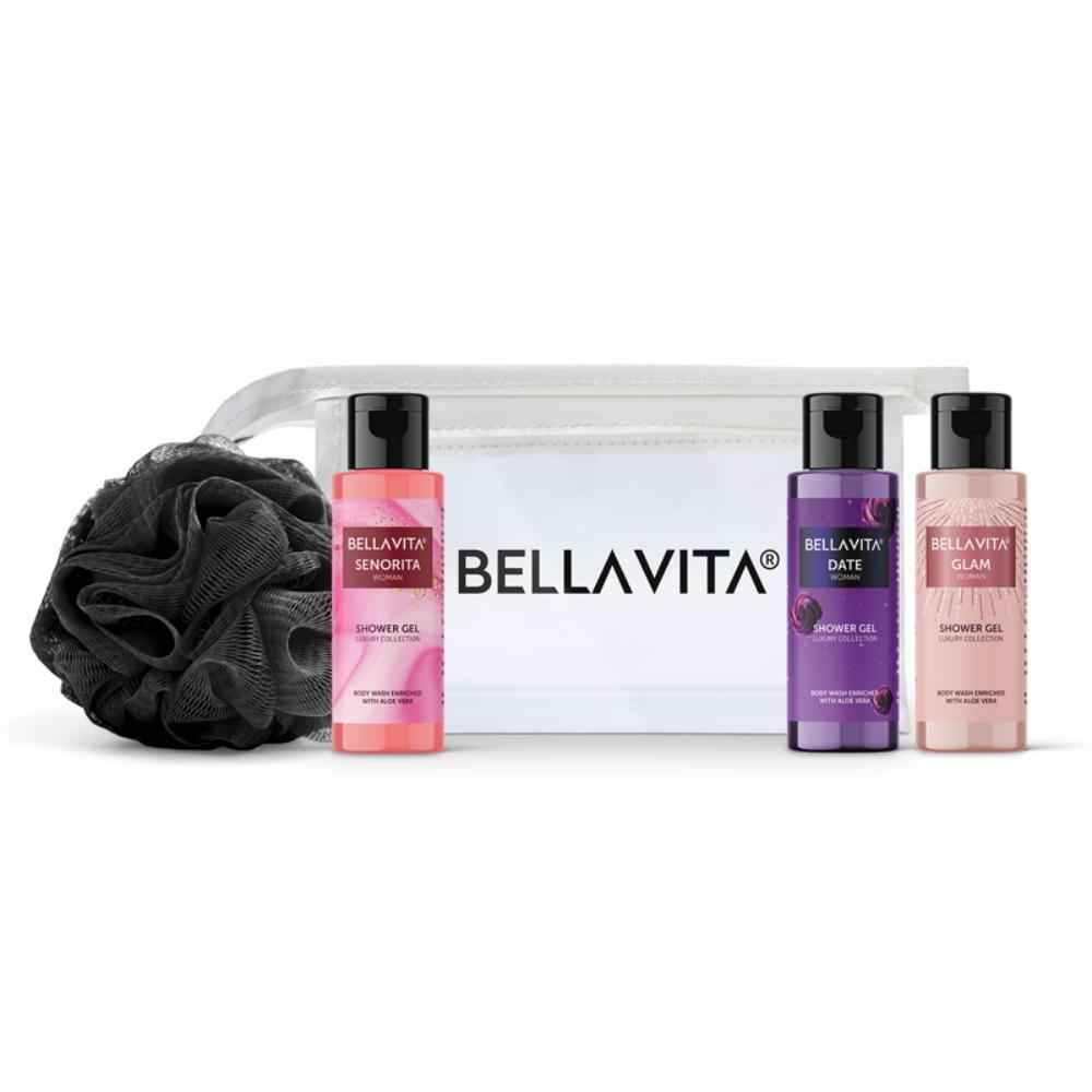 Buy Bella Vita Organic Shower Gel Trial Kit for Women 220 ml - Purplle