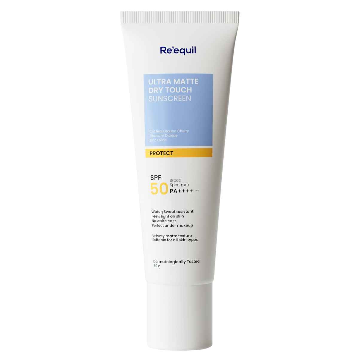 Buy Re'equil Ultra Matte Dry Touch Sunscreen Gel SPF 50 PA++++ 50 gm - Purplle