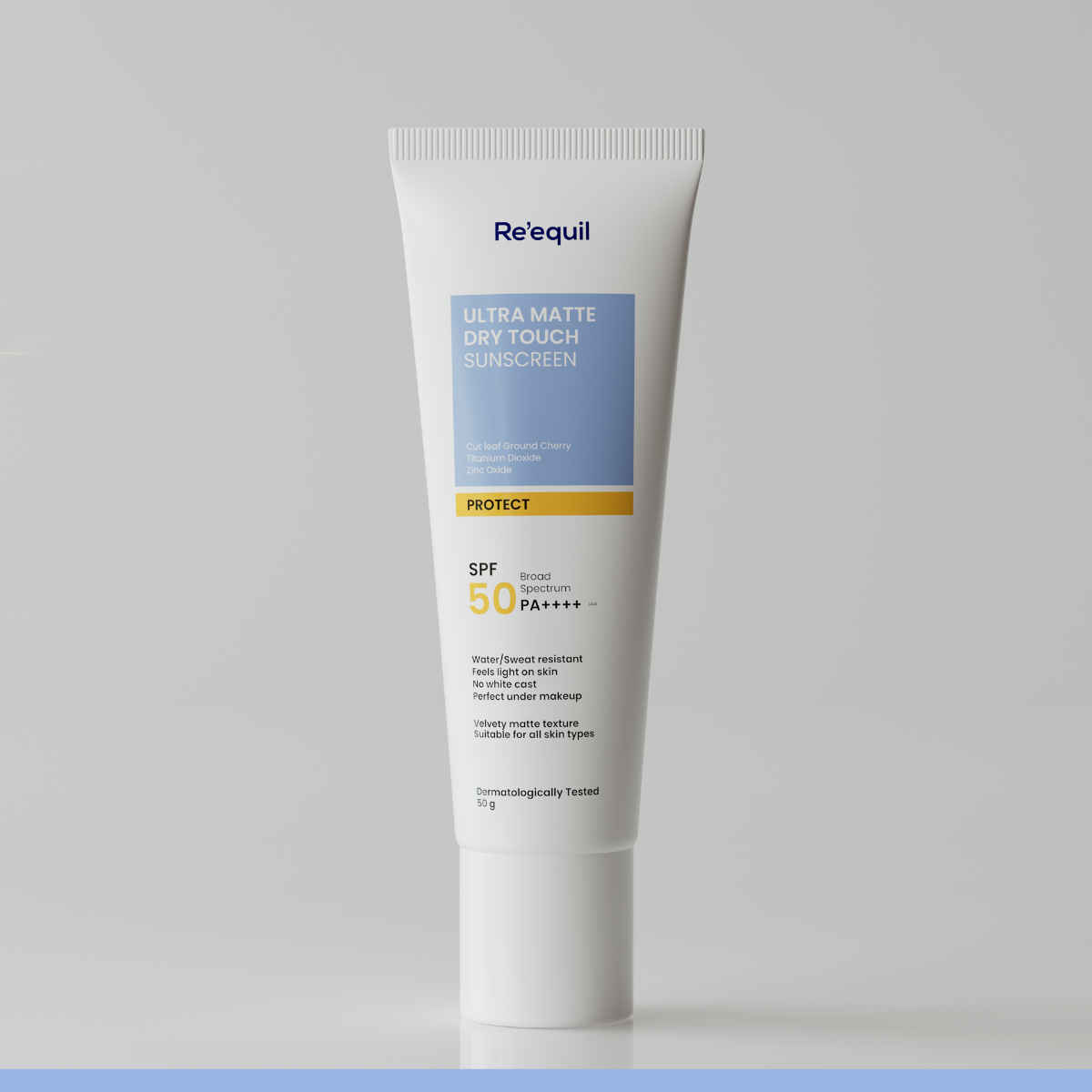 Buy Re'equil Ultra Matte Dry Touch Sunscreen Gel SPF 50 PA++++ 50 gm - Purplle