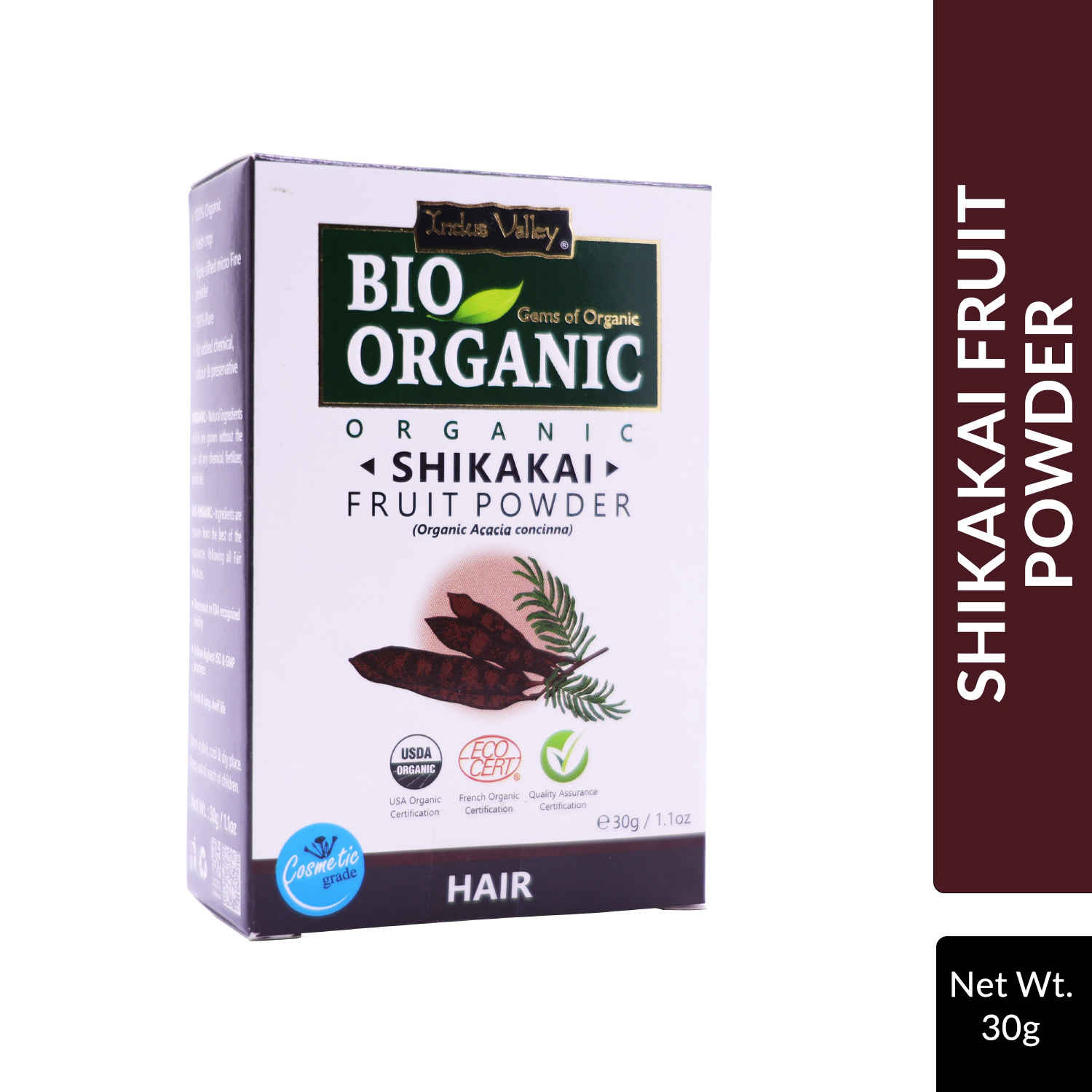 Buy Indus Valley 100% Pure Natural & Organic Shikakai Powder (30 gm) - Purplle