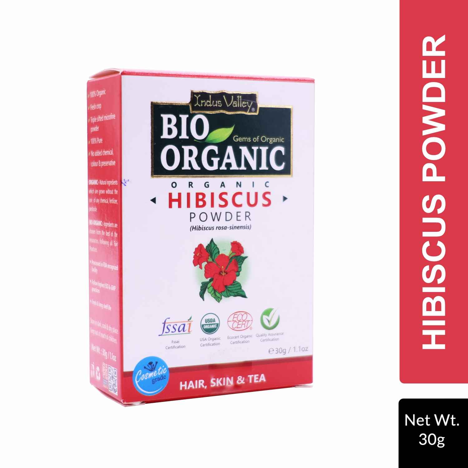 Buy Indus Valley Bio Organic 100% Pure Hibiscus Powder (30 gm) - Purplle