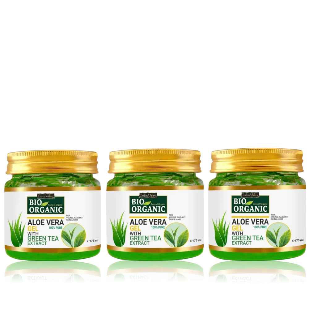 Buy Indus Valley 100% Bio Organic Aloe Vera Gel For Skin Acne, Scars, Dark spots Face & Hair Care (525 ml) - Purplle