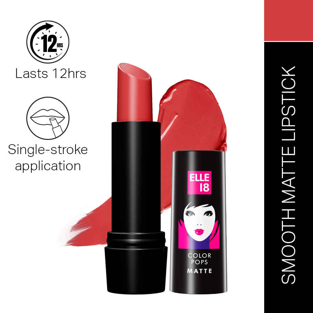 Buy Elle18 Color Pop Matte Lip Color, R36, Maroon City, 4.3 gm - Purplle