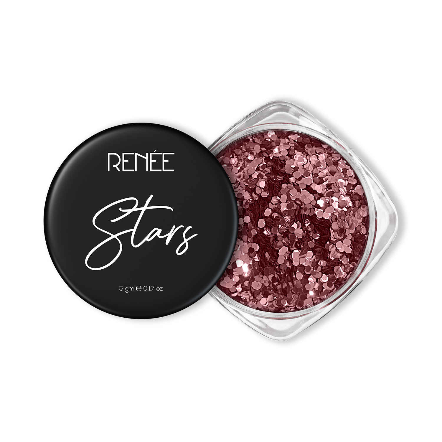 Buy RENEE Stars Face & Body Glitter - Rose Gold 5 gm- Safe, Skin Friendly, Cruelty Free, Light-reflecting Sparkle, Long Lasting, Lightweight Makeup Look, Easy To Apply & Remove - Purplle