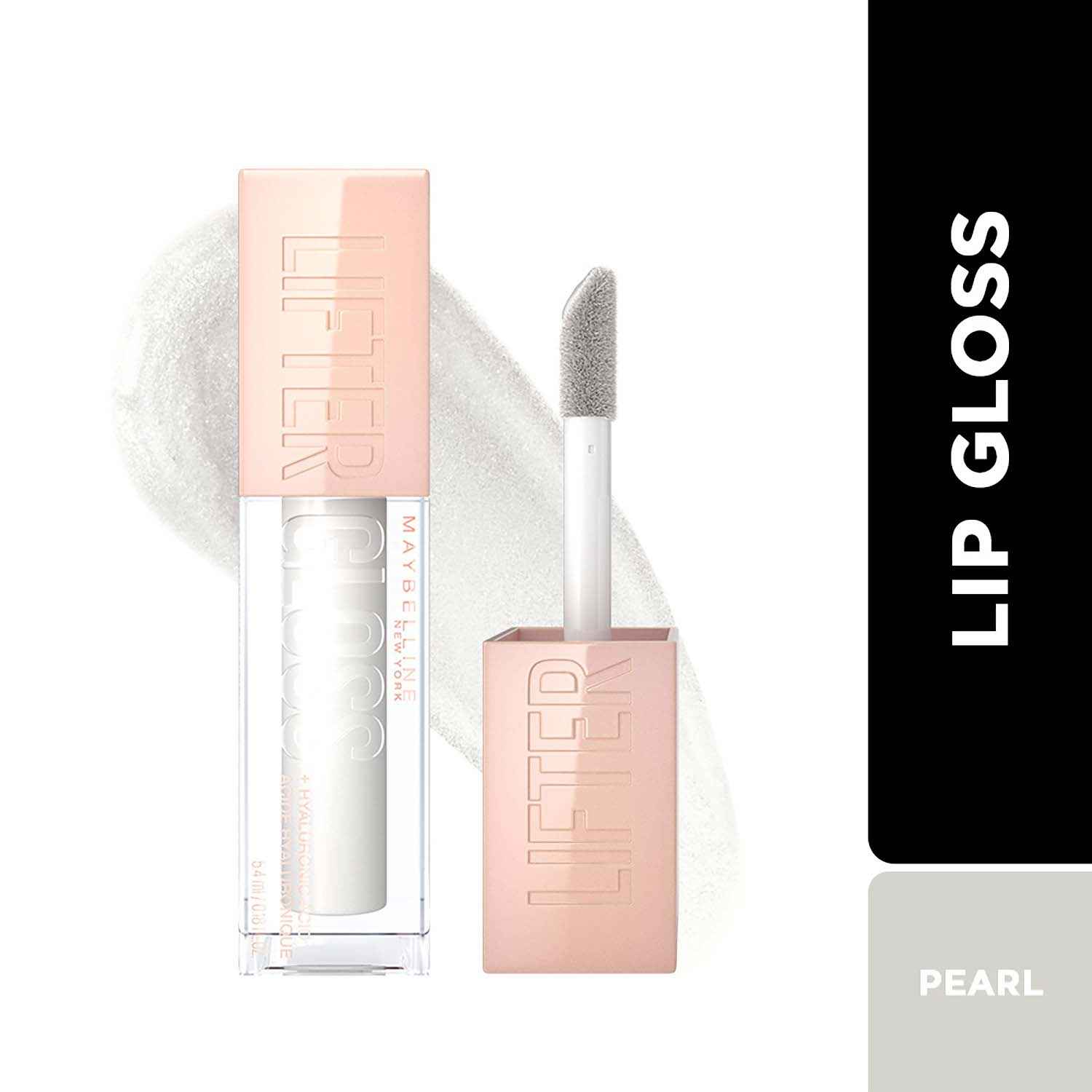 Buy Maybelline New York Lifter Gloss | Moisturizing, Tinted Lip Gloss With Hyaluronic Acid, Pearl , 5.4 ml - Purplle