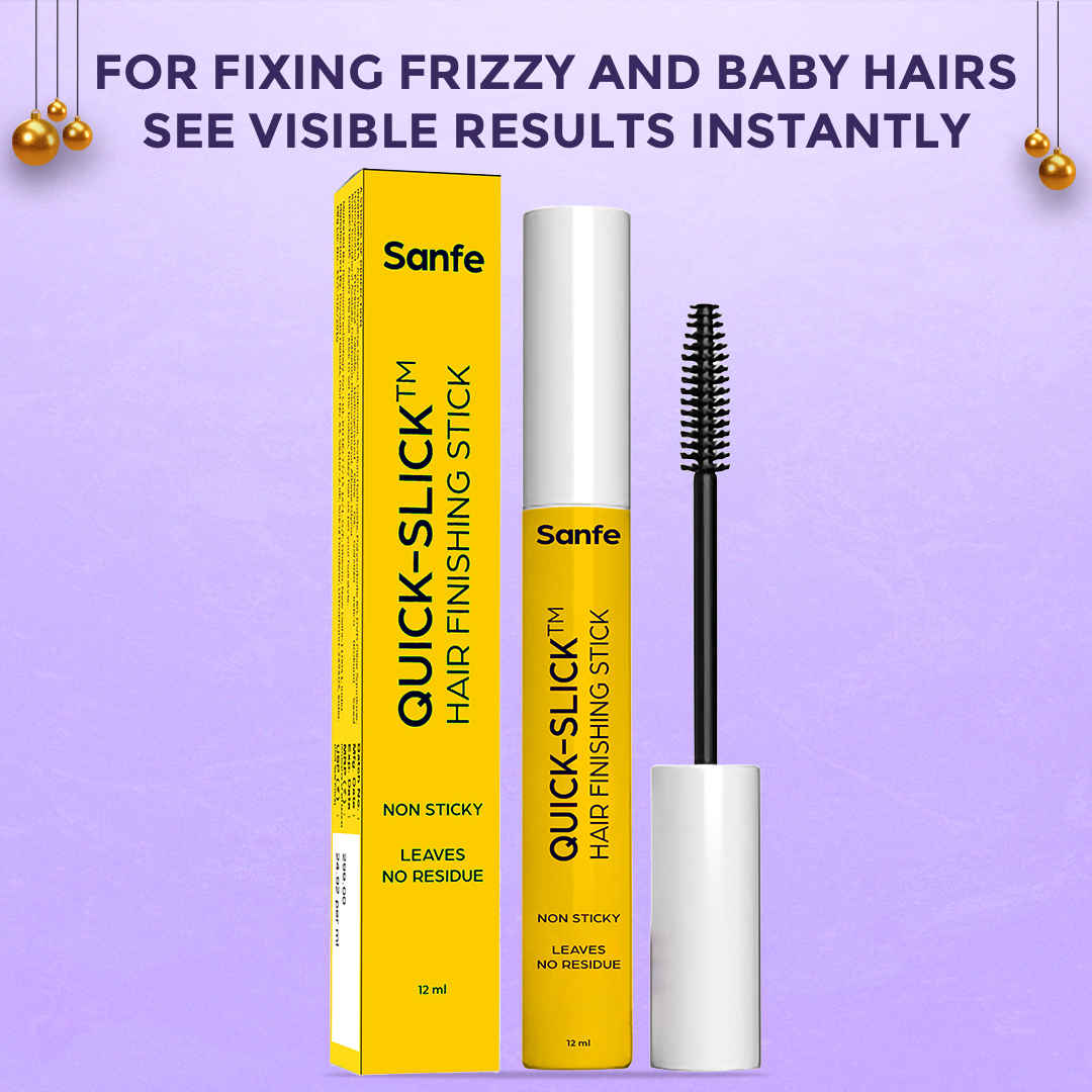 Buy Sanfe Quick Slick Hair Finishing Stick | Non Sticky Hair fixing stick | Hair finishing stick for women | Leaves no Residue for frizzy and Baby hair fix 12 ml - Purplle