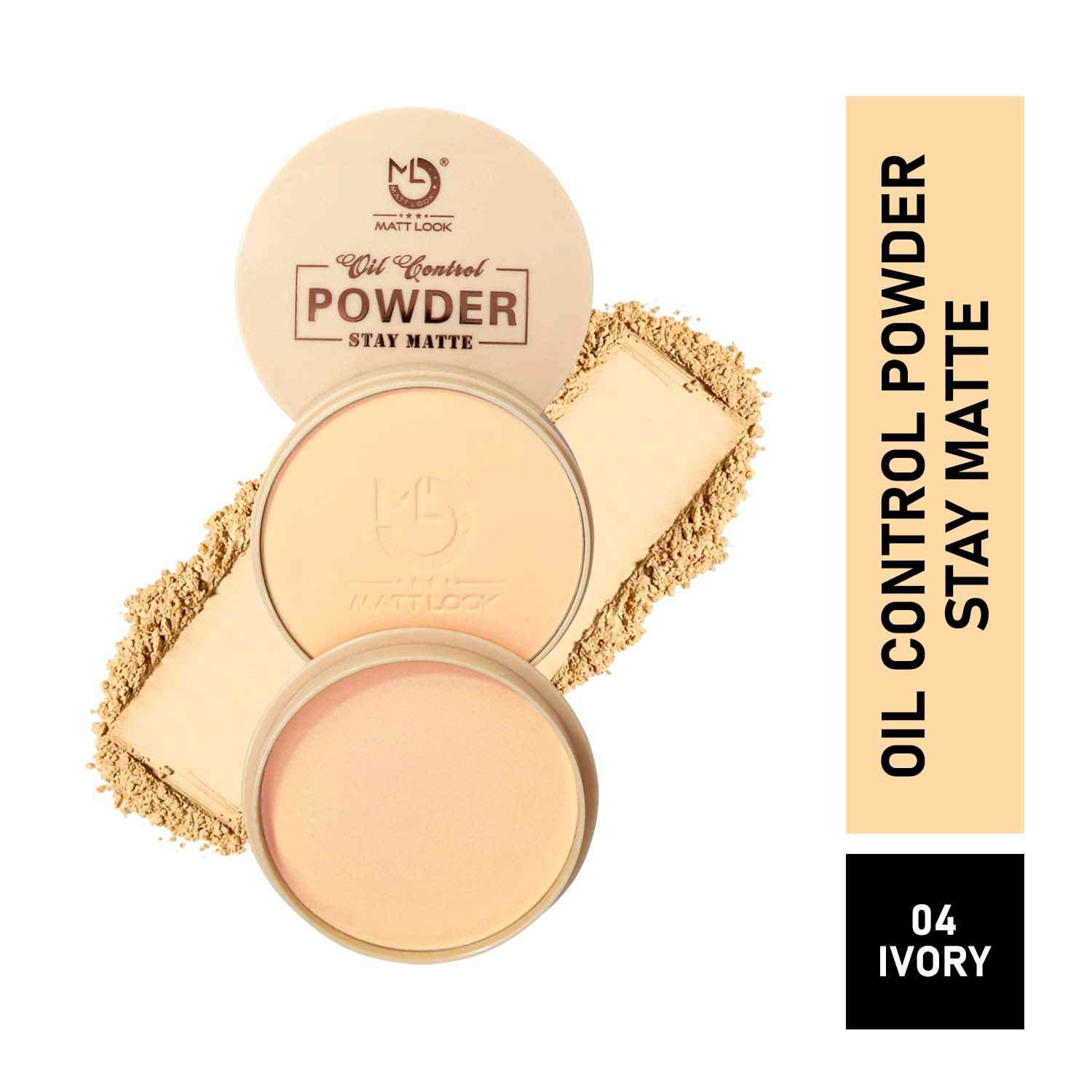 Buy Mattlook CC Oil Control Powder Stay Matte, Ivory (20 gm) - Purplle