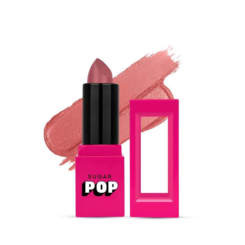 Buy SUGAR POP Satin Matte Luxe Lipstick 10 Rose - 3 gms - Satin-matte | Long-wearing | Full Coverage | Hydrating - Purplle