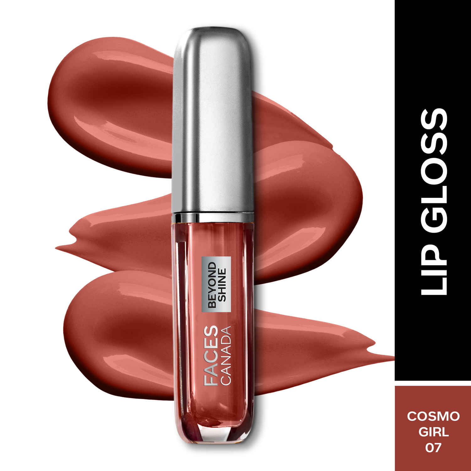 Buy FACES CANADA Beyond Shine Lip Gloss - Cosmo Girl 07, 3 ml | Lightweight Non-Sticky Luxurious Texture For Glossy Lips | Instant Shine | Fuller, Supple & Plump Lips | 24HR Hydration - Purplle