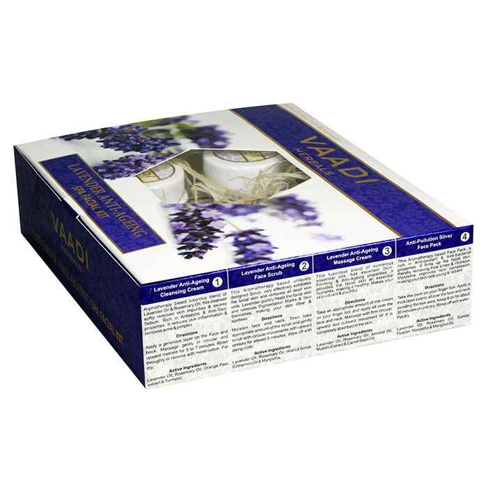 Buy Vaadi Herbals Lavender Anti Ageing Spa Facial Kit (110 gm) - Purplle