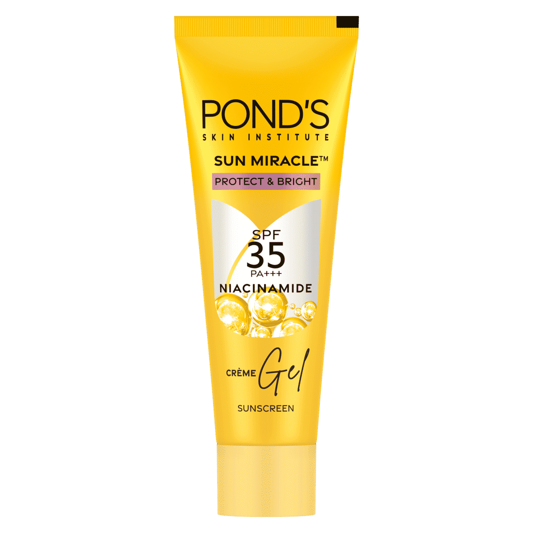 Buy Ponds Sun Miracle SPF 35 PA+++ Creme Gel Sunscreen - Protect & Bright, With Niacinamide 7gm - 7 gm - Purplle