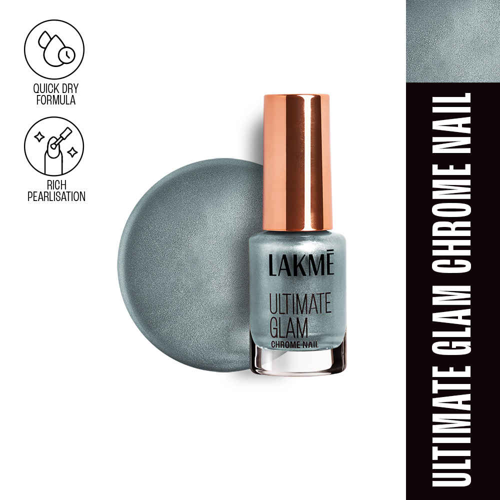 Buy Lakme Ultimate Glam Chrome Nail Mint 6 ml - Purplle