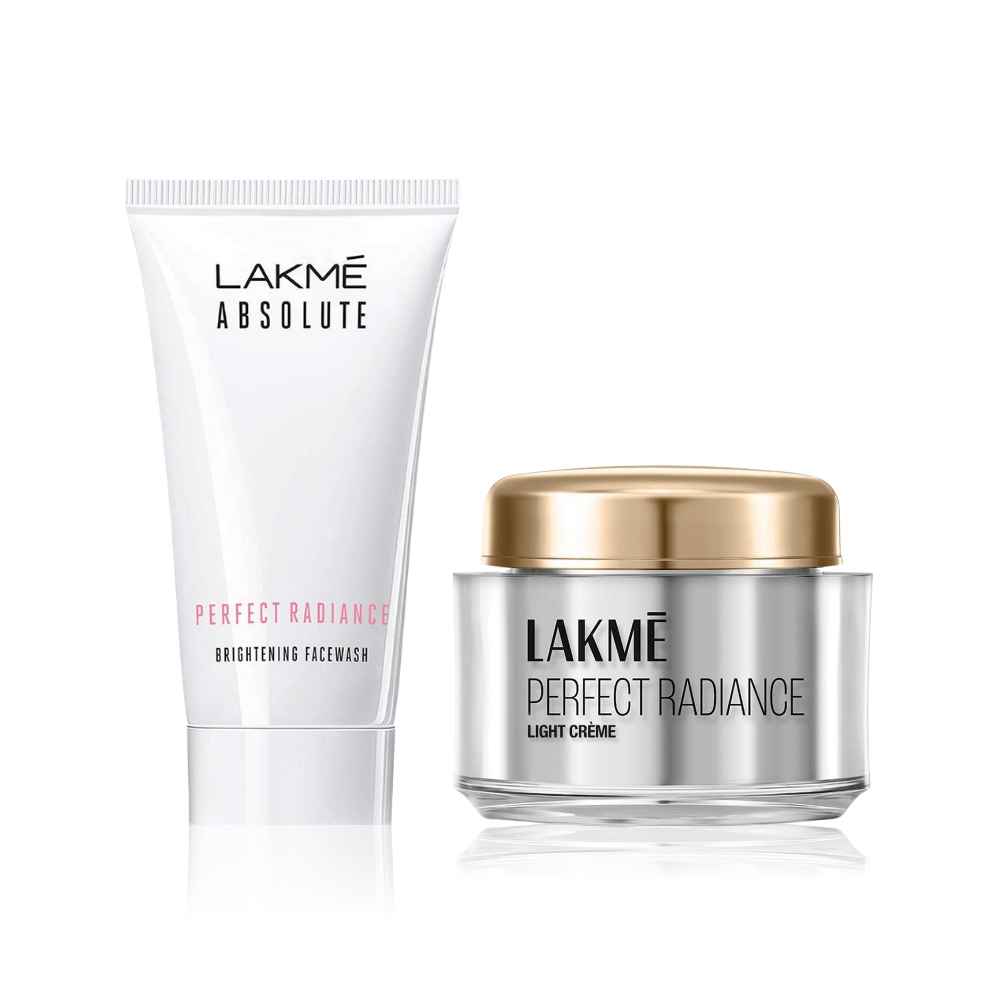Buy Lakme Perfect Radiance Brightening Face Wash, Illuminated Look, 50 g + Day Cream 50 gm - Purplle