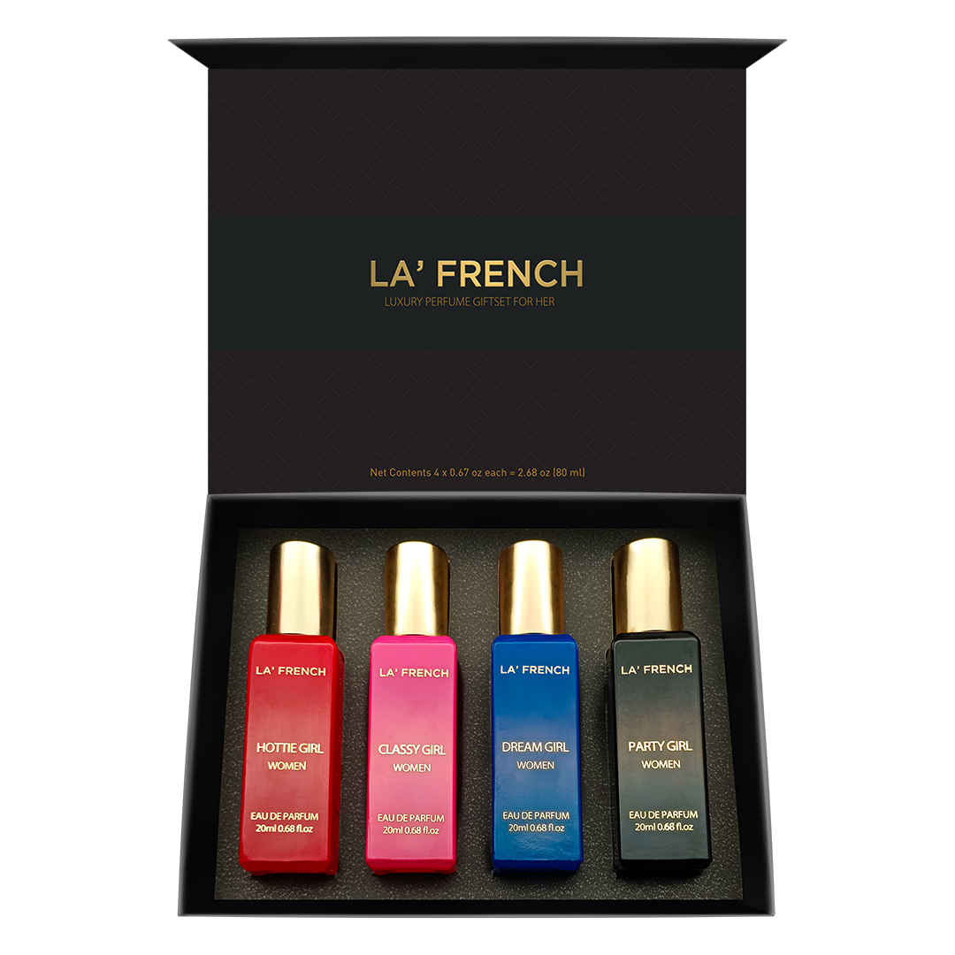 Buy La French Party Girl |Dream Girl |Classy Girl |Hottie Girl Perfume Gift Set for Women- 4 X 20 ml - Purplle