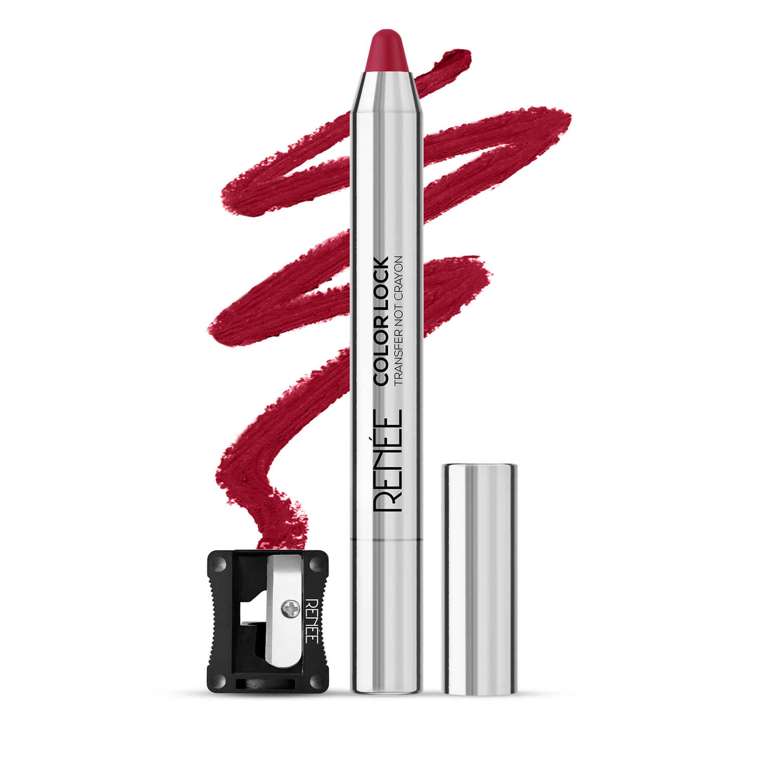 Buy RENEE Colorlock Transfer Not Lip Crayon with Sharpener, Waterproof & Smudgeproof, Lightweight & Long lasting, Highly Pigmented, Ultra Matte Finish, Vitamin E, Ceramide & SPF 20, 07 Daze, 3 gm - Purplle