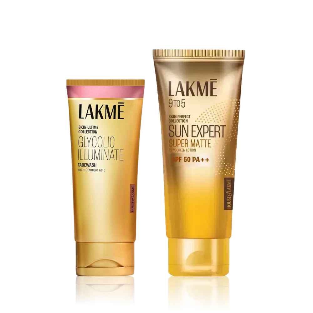Buy Lakme Illuminate Cleanse (50 ml) & Sun-Protect Combo (50 ml) - Purplle