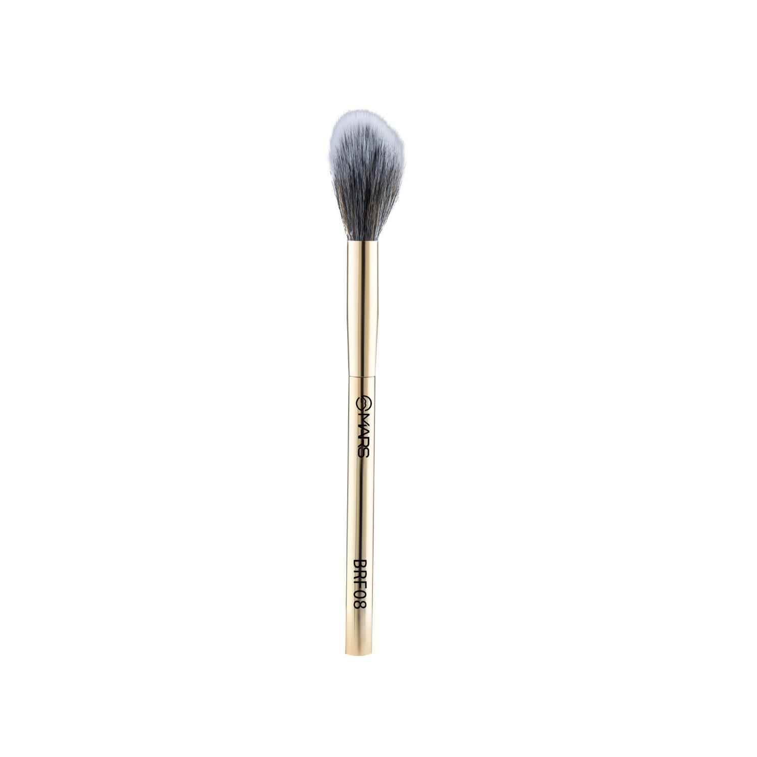 Buy MARS Artist's Arsenal Professional Small Powder Brush | Feather Soft Bristle | Best for Hard to Reach Area | Precise Synthetic Bristles | Luxe Design Makeup Brush (Golden) 1 Pc - Purplle