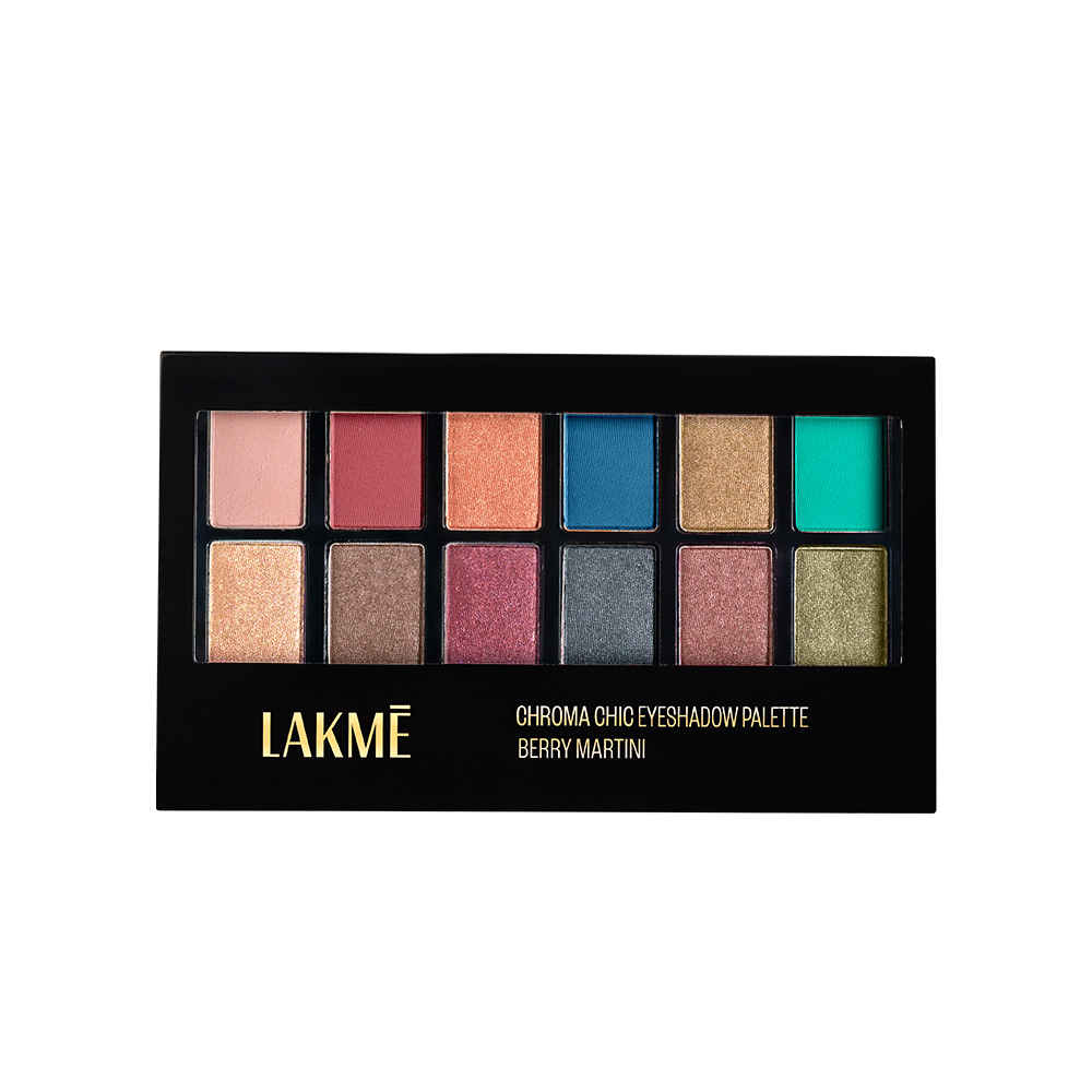 Buy Lakme Glitterati Chroma Chic Eye Shadow Palette|| Berry Martini||12 gmm - Purplle