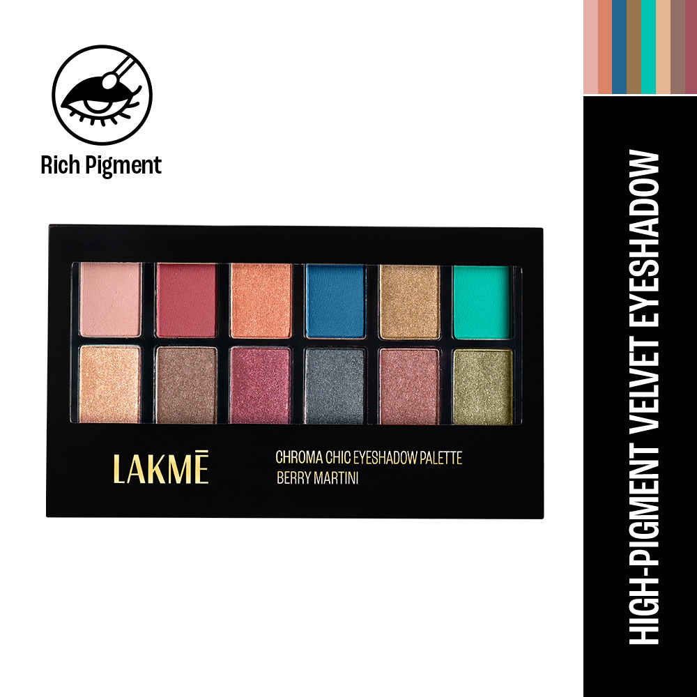 Buy Lakme Glitterati Chroma Chic Eye Shadow Palette|| Stilettos ||12 gm - Purplle
