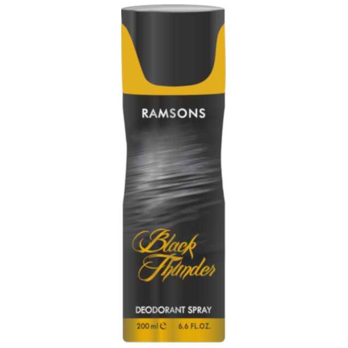 Buy Ramsons Perfumes Black Thunder Perfume Body Spray (200 ml) - Purplle