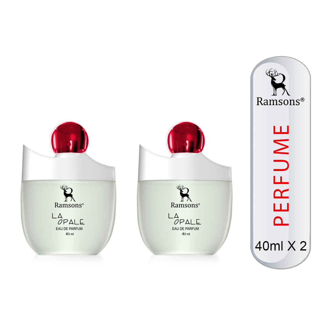 Buy Ramsons Perfumes Laopale Eau De Parfum pack of 2 (40+40 ml) - Purplle