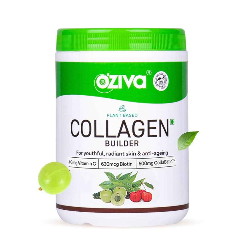 Buy OZiva Plant Based Collagen Builder for Brighter & Youthful Skin, Classic (250 gm) - Purplle