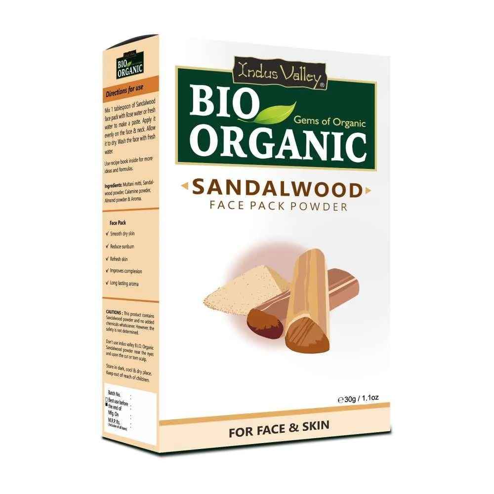 Buy Indus Valley Bio Organic Sandal wood Powder - 30g - Purplle