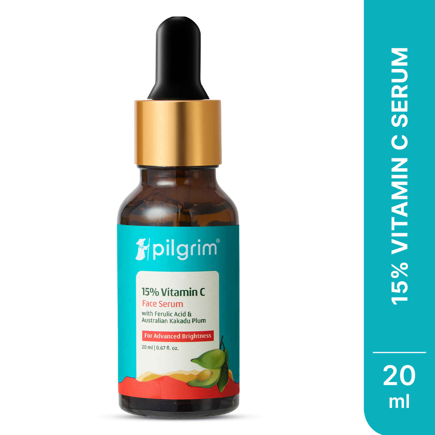 Buy Pilgrim 15% vitamin c face serum for advanced brightness (20 ml) - Purplle