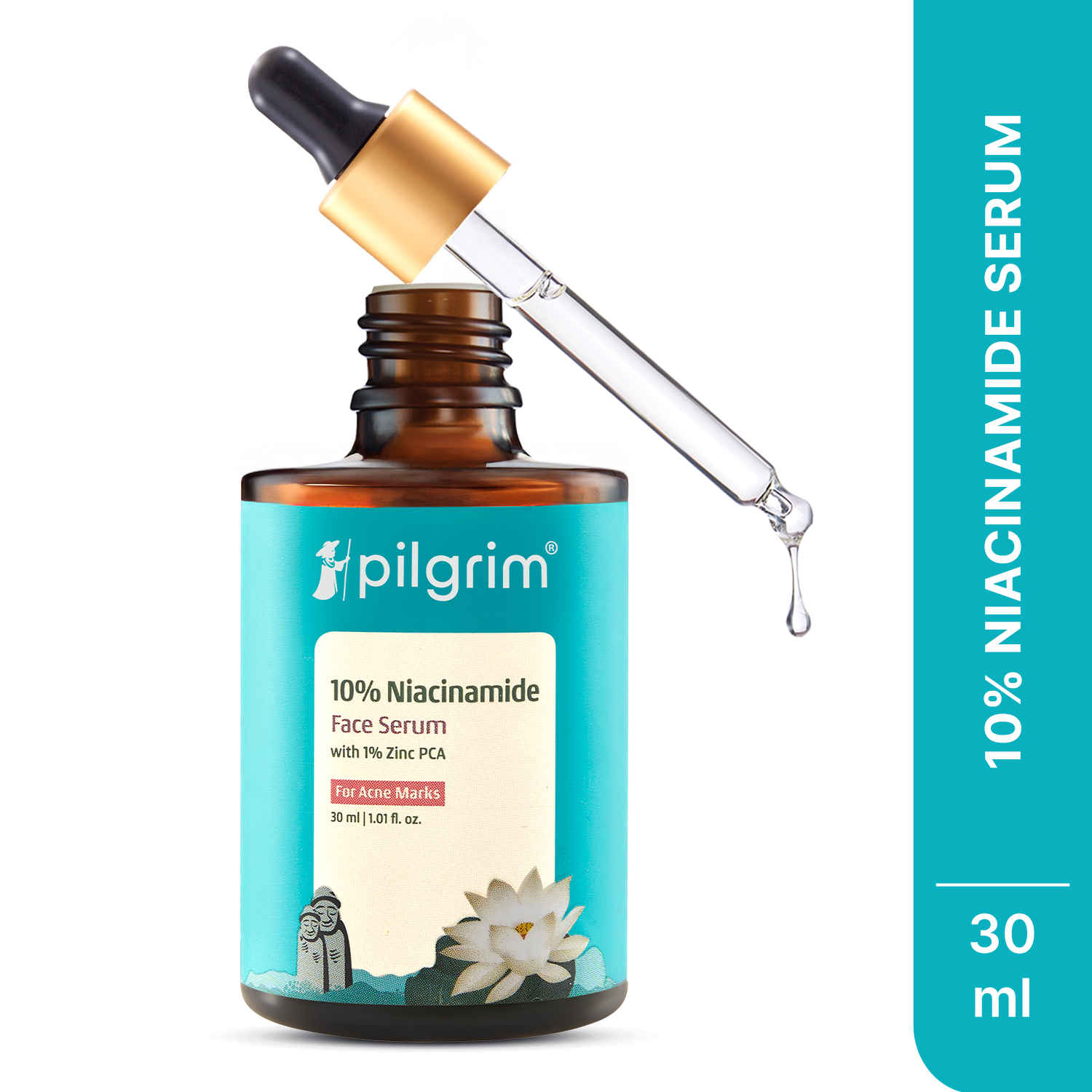 Buy Pilgrim 10% Niacinamide Face Serum For Acne Marks (30 Ml) - Purplle