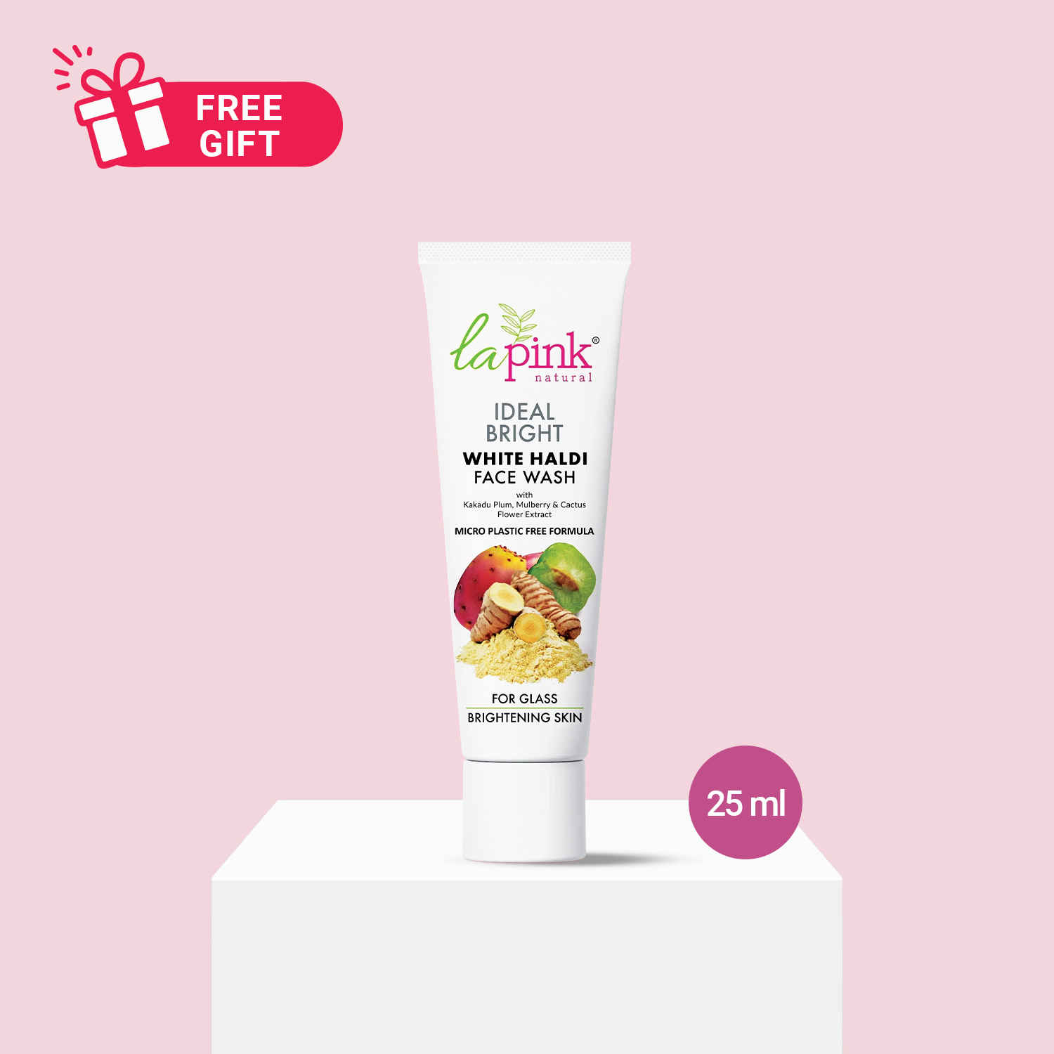 Buy La Pink Ideal Bright Face Wash For Bright & Even Skin Tone 100% Microplastic Free & 100% Soap Free Formula (25 ml) - Purplle