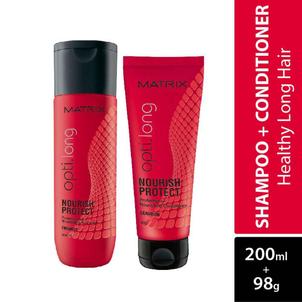 Buy Matrix Opti Long Nourish Protect Nourishing Shampoo Ceramide 200 ml & Conditioner 98 gm - Purplle