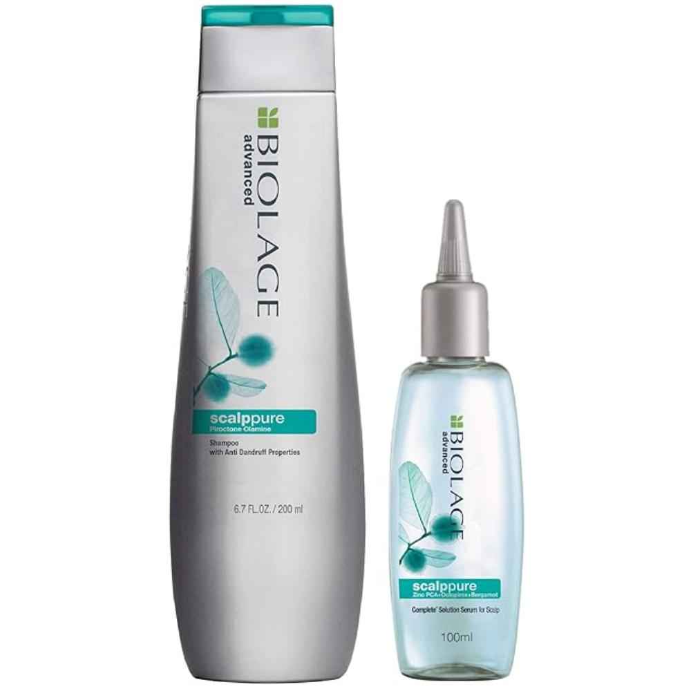 Buy BIOLAGE Advanced Scalppure Shampoo + BIOLAGE Scalppure Serum (400 ml + 100 ml) - Purplle