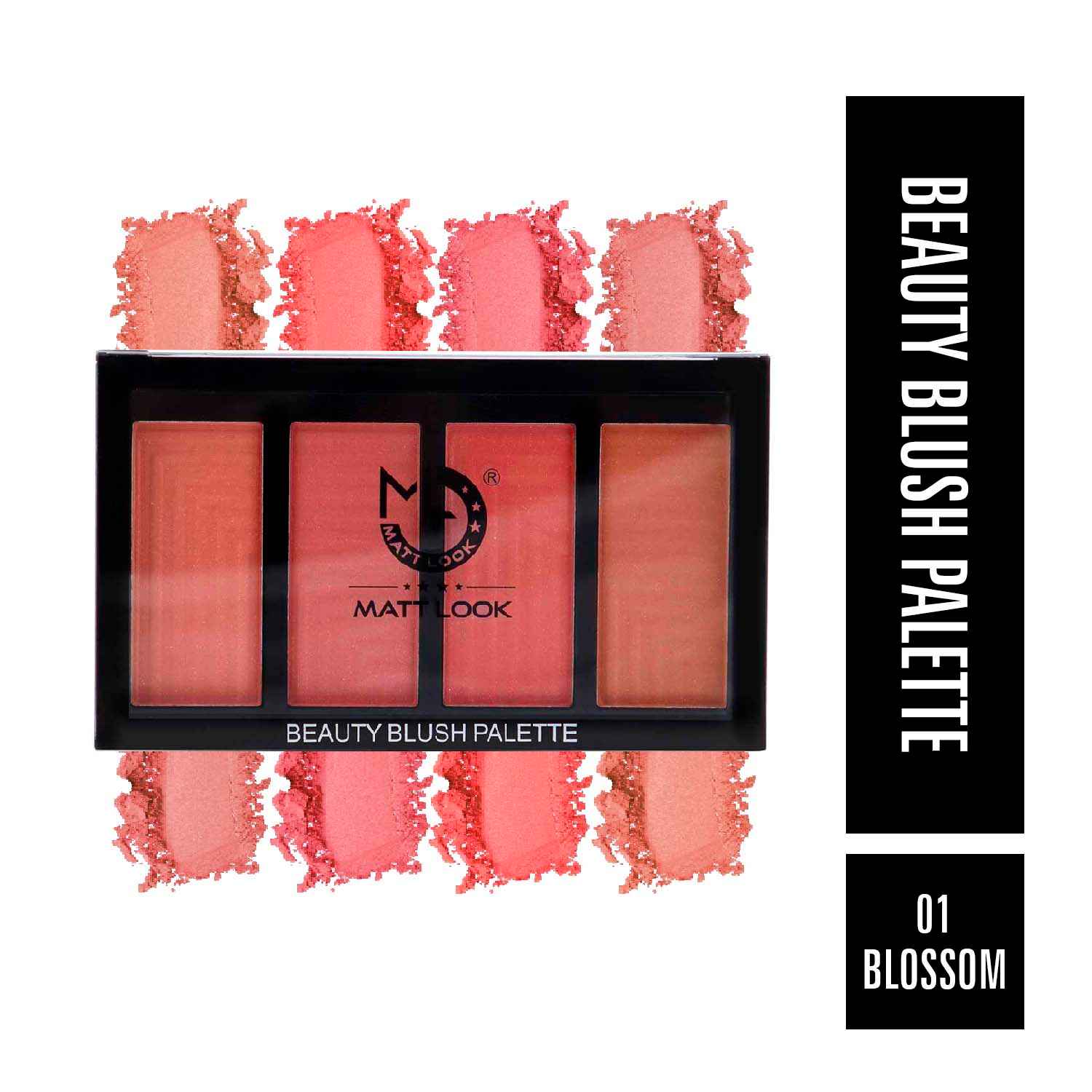 Buy Mattlook Beauty Blush Palette, Face Makeup, Blush Baby-1 (20 gm) - Purplle