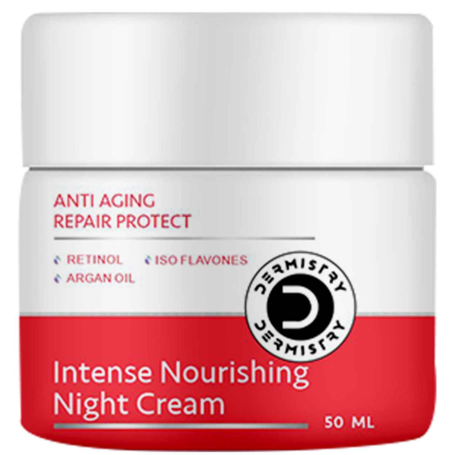 Buy Dermistry Anti Aging Repair Protect Moisturizer Night Cream I Retinol Hyaluronic Acid Biotin Vitamin E Green Tea Ext I Fine Lines Wrinkles Reduction I Skin Firming I Men Women (50 ml) - Purplle