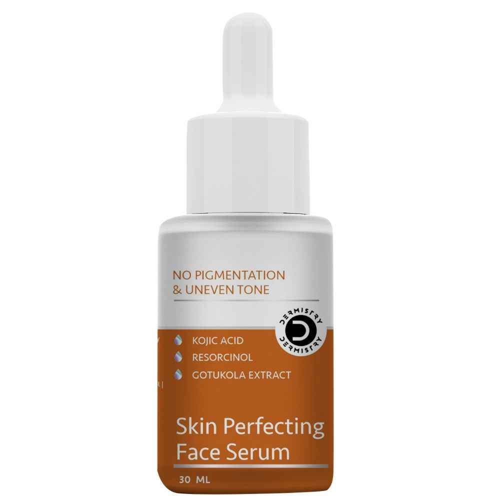 Buy Dermistry Hyper Pigmentation Removal Skin Perfecting Fairness Face Serum I Resorcinol, Kojic Acid & Gotukola I For Melasma Blemishes Uneven Tone Dark Spots & Dull Skin Removal I All Skin Types Men Women (30 ml) - Purplle