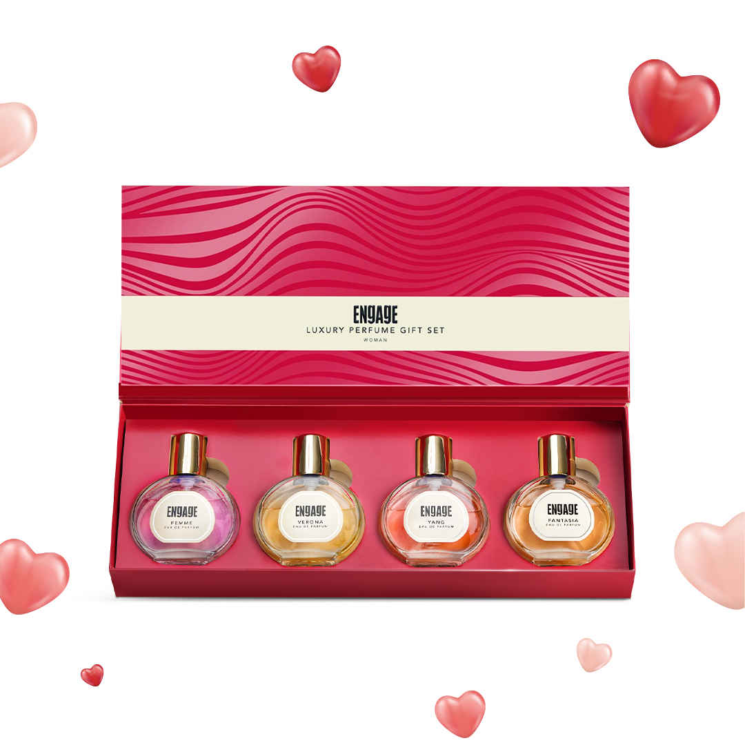 Buy Engage Luxury Perfume Gift Pack for Women, Travel Sized, Assorted Pack, Ideal Valentine Gift, Birthday Gift, 25 mlX4 - Purplle
