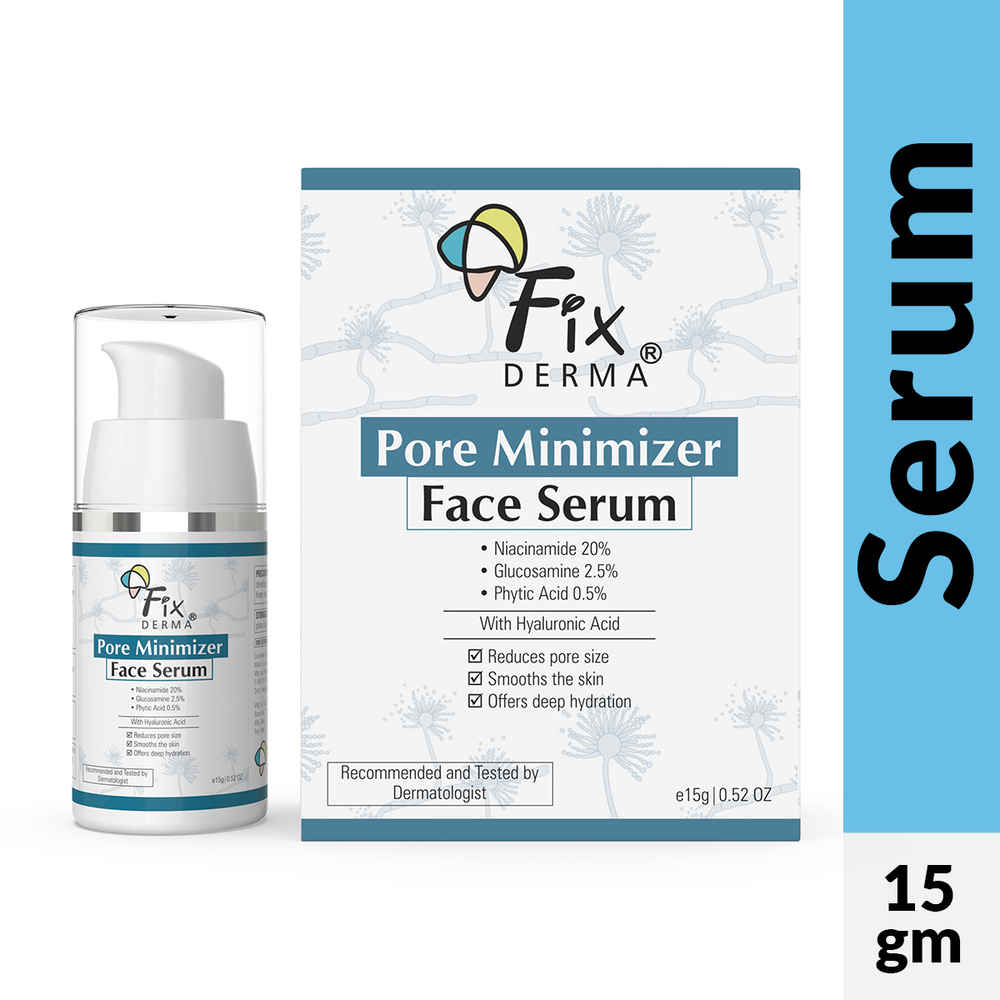 Buy Fixderma 20% Niacinamide Serum for Face for Pore Minimizer with 2.5% Glucosamine & Hyaluronic Acid Serum | Open Pores Serum | Hydrating Serum | Face Serum for Men & Women - 15 gm - Purplle