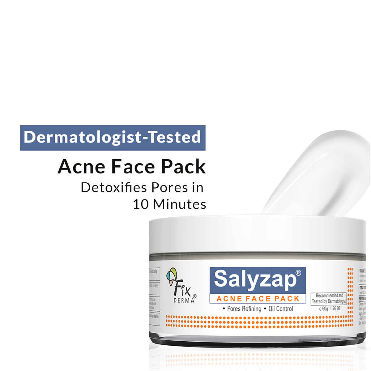 Buy Fixderma Acne Face Pack with Aloe Vera Gel | Neem Face Pack | Aloevera Gel for Skin | | Anti Acne Cream | Face Pack for Women | Treatment for Acne Prone Skin - 50 gm - Purplle