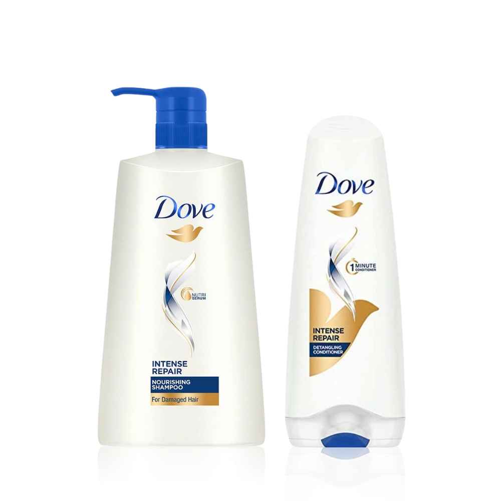 Buy Dove Intense Repair Shampoo (650 ml) + Dove Intense Repair Conditioner (175 ml) - Purplle