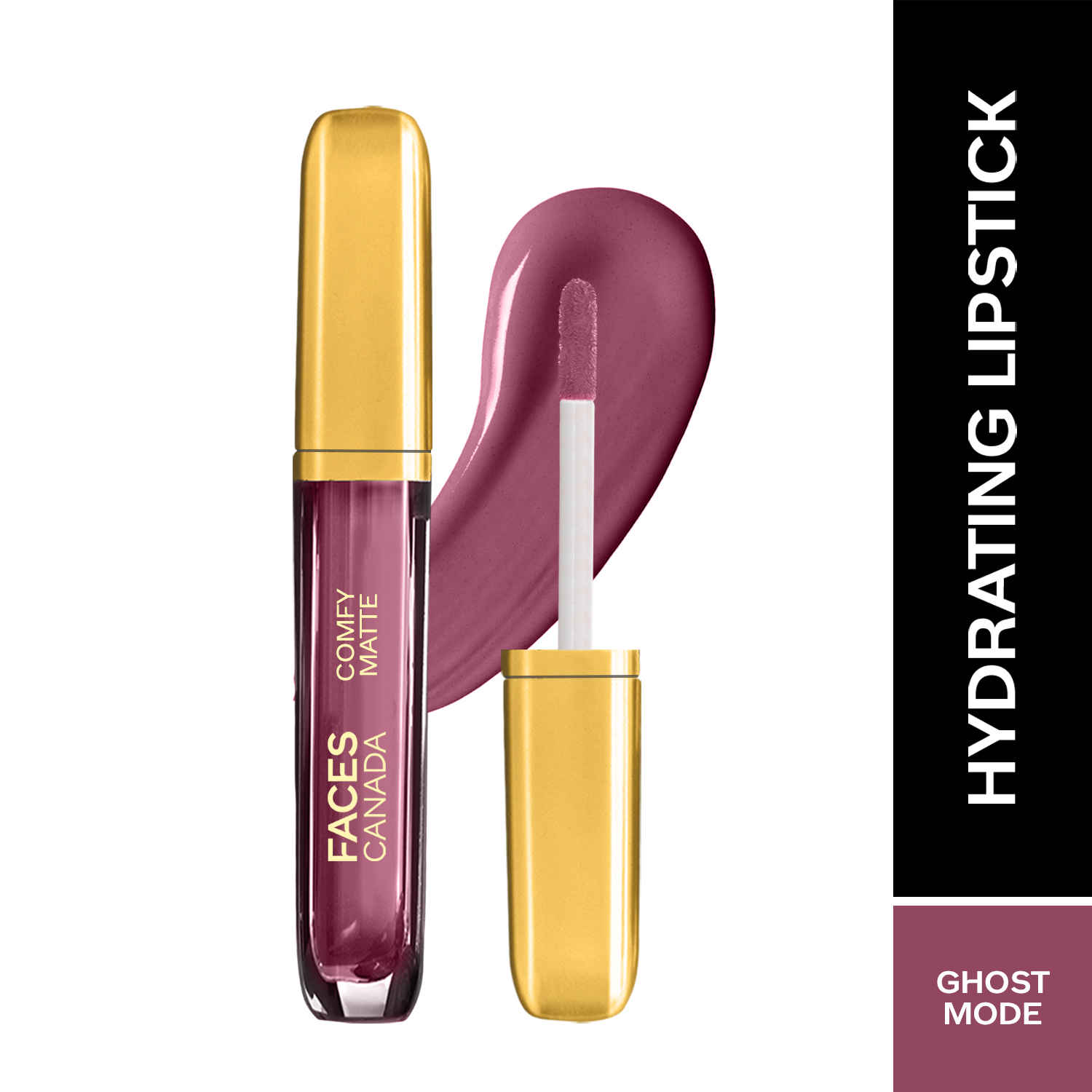 Buy FACES CANADA Comfy Matte Liquid Lipstick - Ghost Mode 31, 3.8 ml | Comfortable 10HR Longstay | Intense Matte Color | Almond Oil & Vitamin E Infused | Super Smooth | No Dryness | No Alcohol - Purplle