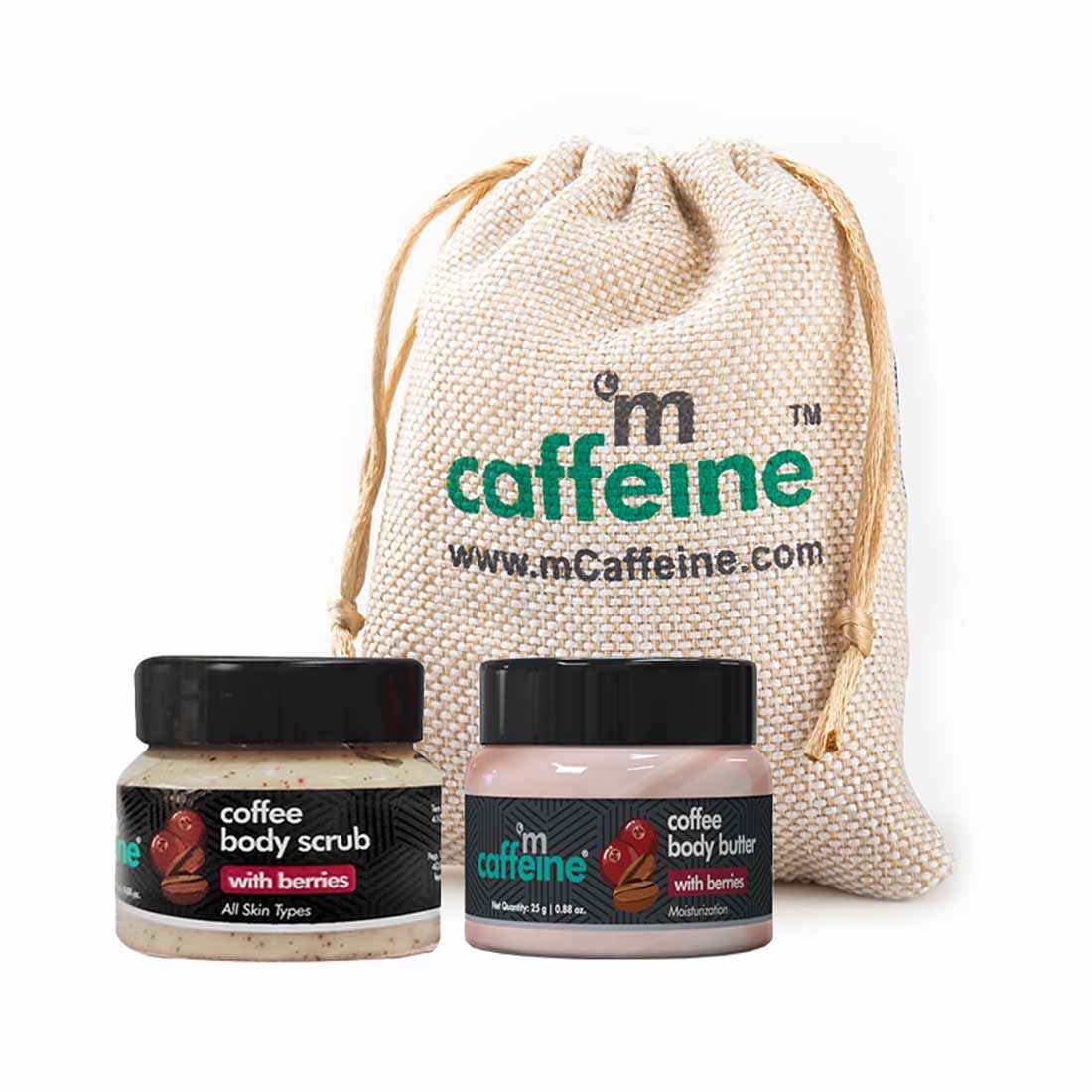 Buy MCaffeine Coffee Berries Body Scrub & Berries Body Butter 50 gm - Purplle