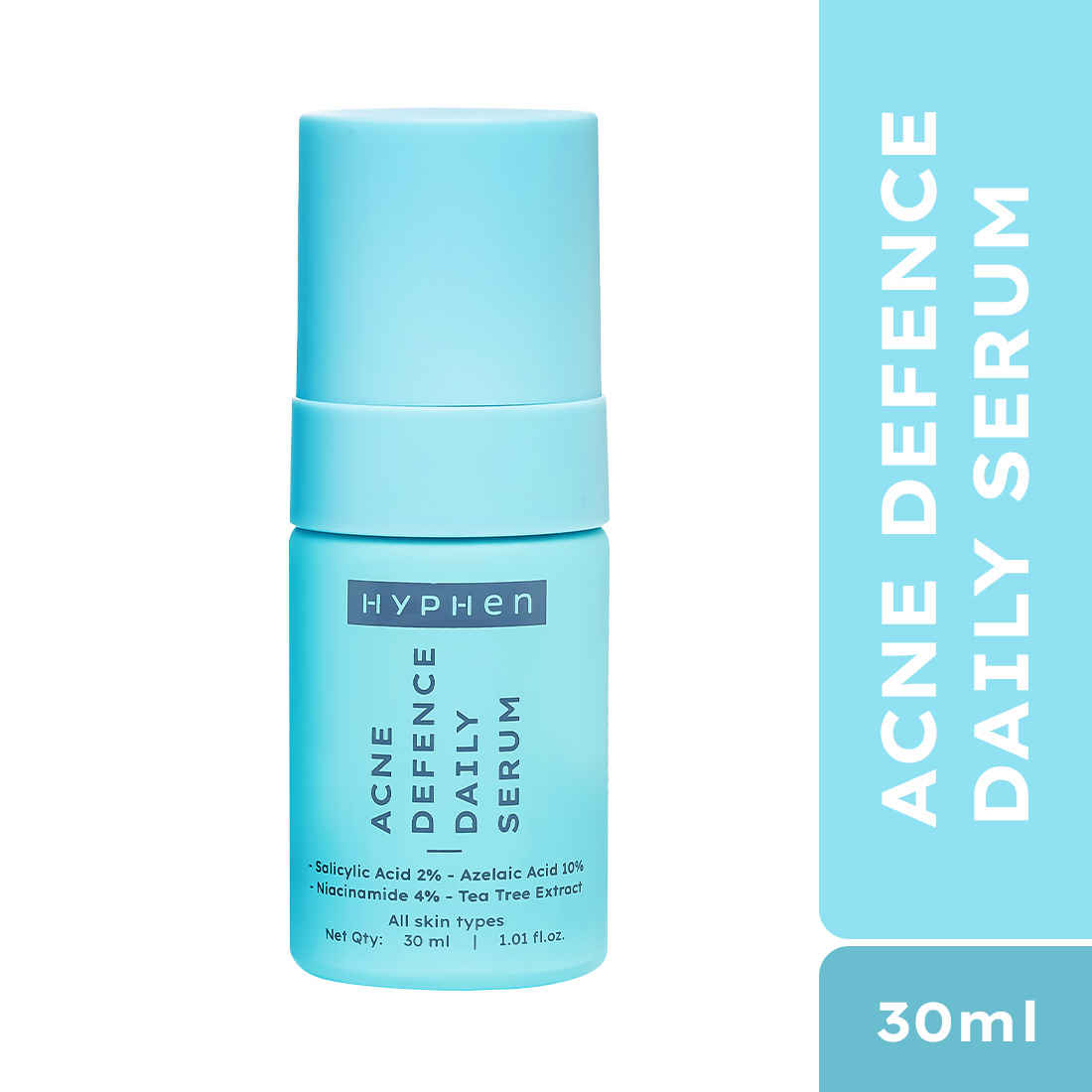 Buy HyphenA Acne Defence Daily Serum with 2% Salicylic Acid ,10% Azelaic Acid & 4% Niacinamide|Anti Acne & Pimples Face Serum- 30 ml - Purplle